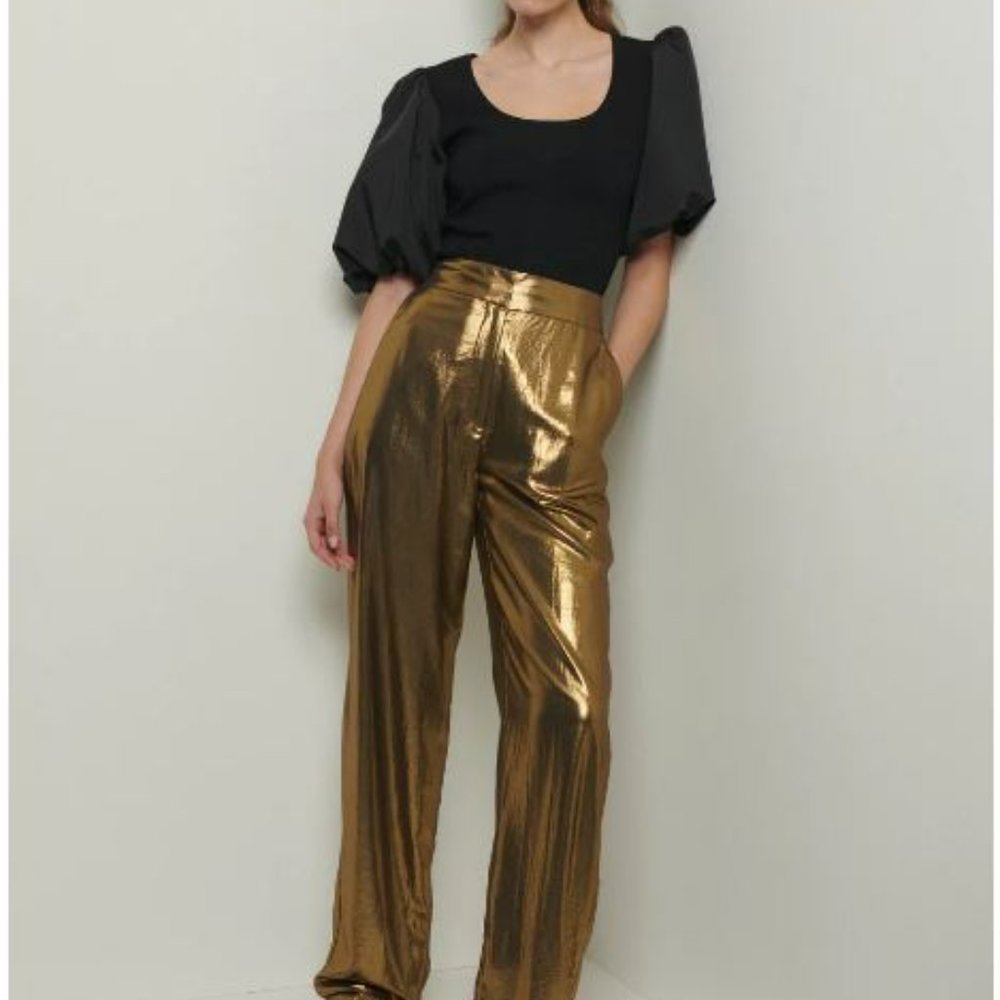Beautiful gold dress pants brand new, never used. Retail $500